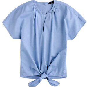 JCREW Womens Size Small‎ S Light Blue Short Sleeve Top Shirt Blouse